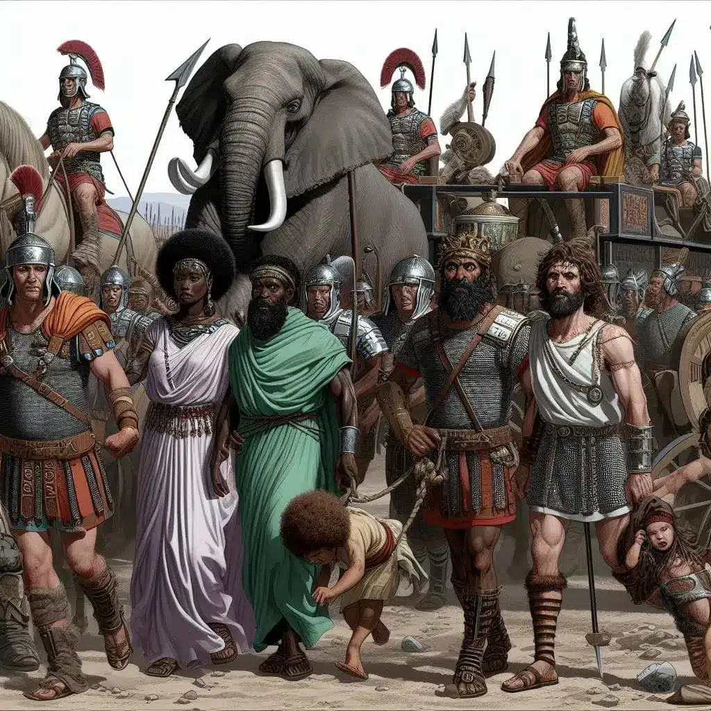 Successful military campaigns provided many Roman slaves